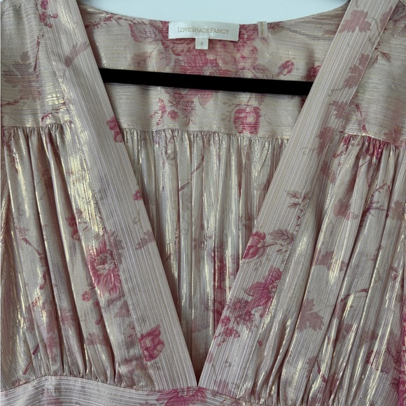 LoveShackFancy Cyrena Dress in Pale Rose Pink - Picture 7 of 7